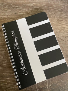 "Authentic Thoughts" Keys Notebook